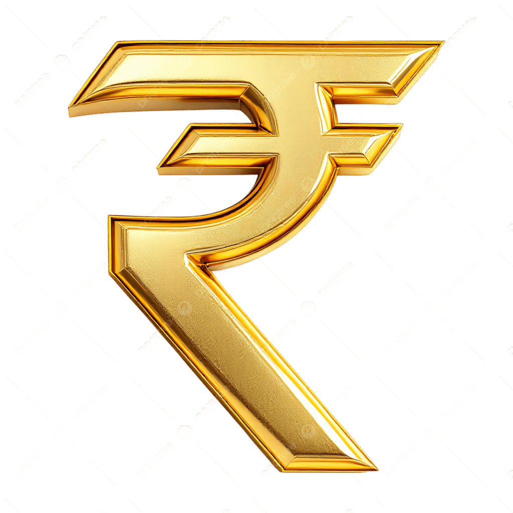 1rupee and gold
