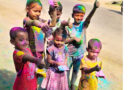 చిట్యాలలో చిన్నారుల హోలీ సంబరాలు..