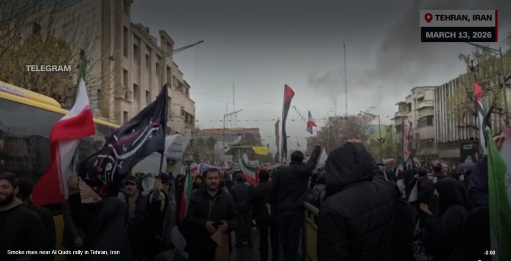 Tehran explosions rally
