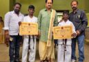బ్లాక్ బెల్ట్ అవార్డులు ప్రదానం చేసిన సుమన్..