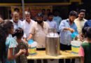 కండ్రికలో ప్రజల దాహార్తిని తీర్చుతున్న చలివేంద్రం.