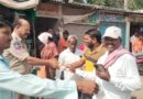 ప్రయాణికులకు భక్తులకు మజ్జిగ ప్యాకెట్లు పంపిణీ