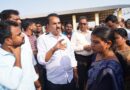 తడిసిన ధాన్యంను పరిశీలించిన మంత్రి జూపల్లి
