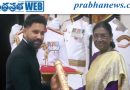 పద్మశ్రీ అందుకున్న రోహిత్ శర్మ